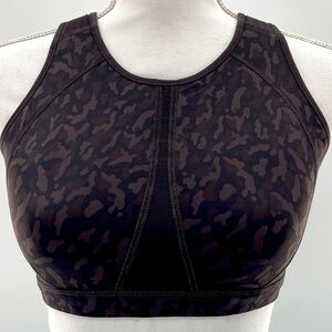 Syrokan Brown Camo High Impact Sports Bra 34C